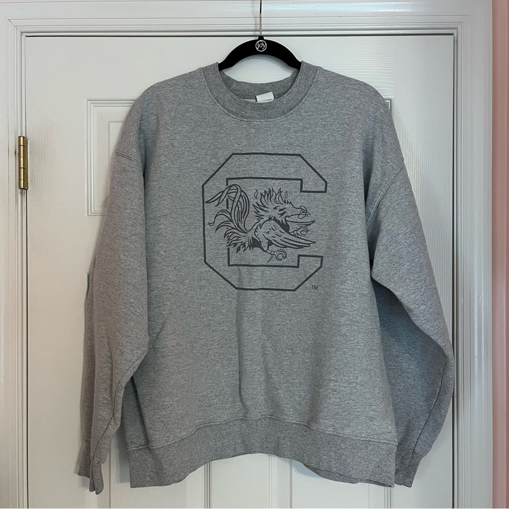 University of South Carolina Gamecocks Sweatshirt Grey Gildan Size Large